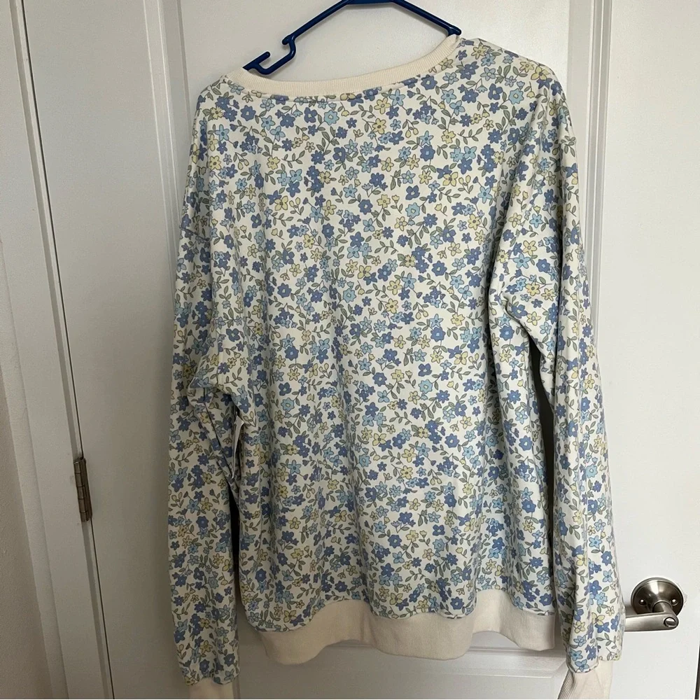 NEW Altar’d State Floral Sweatshirt Size XL NWT - Picture 6 of 6